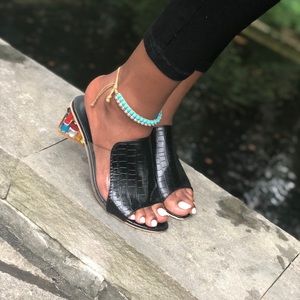 Women’s colorful block heel!